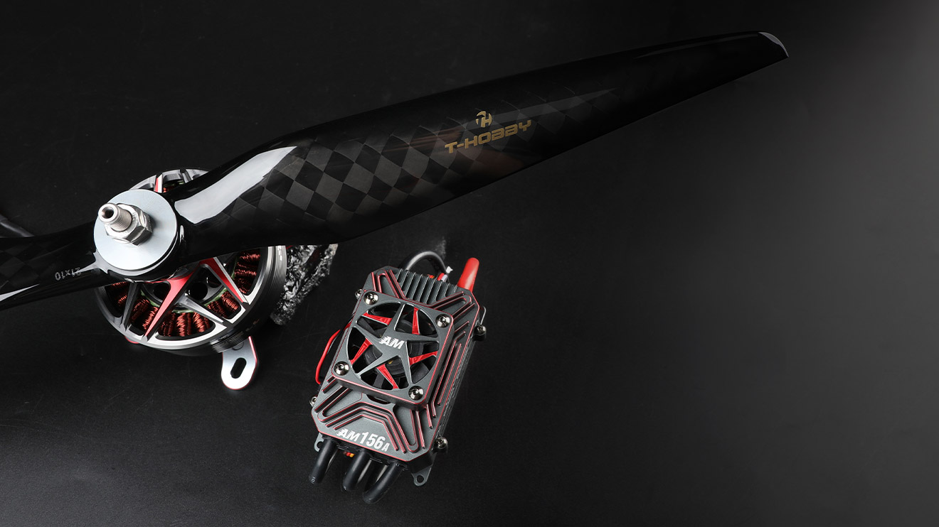 Equipped With the AMZ 22x10 Carbon Fiber Propeller